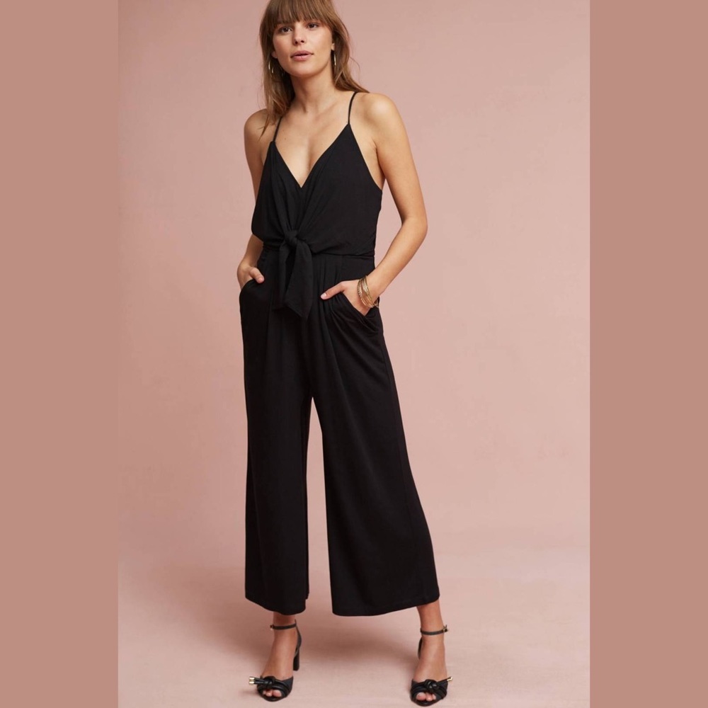 Anthropologie Willa Tie-Waist Jumpsuit